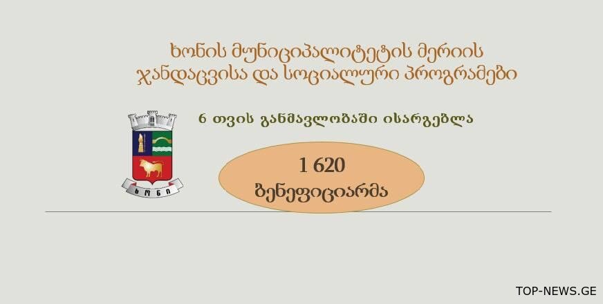 სოციალური პროგრამები, რომლითაც ხონის მოსახლეობას სარგებლობა შეუძლია