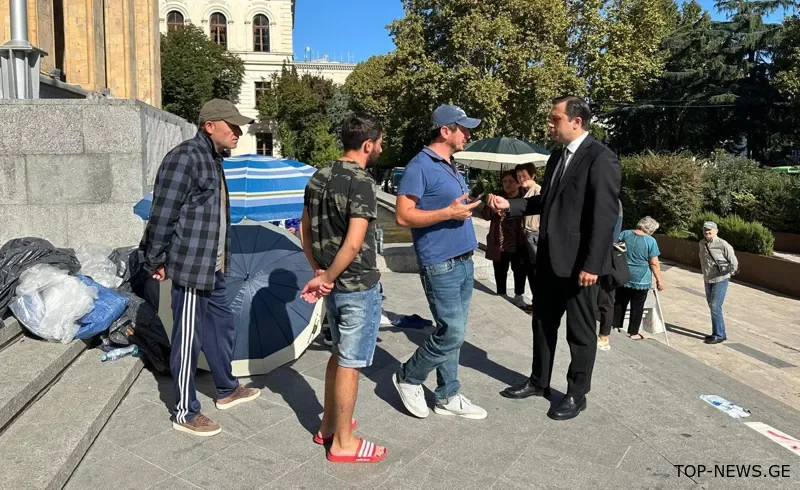 რაზე ესაუბრა სახალხო დამცველი პარლამენტის წინ მოშიმშილე სოფელ შუქრუთის მოსახლეობას?