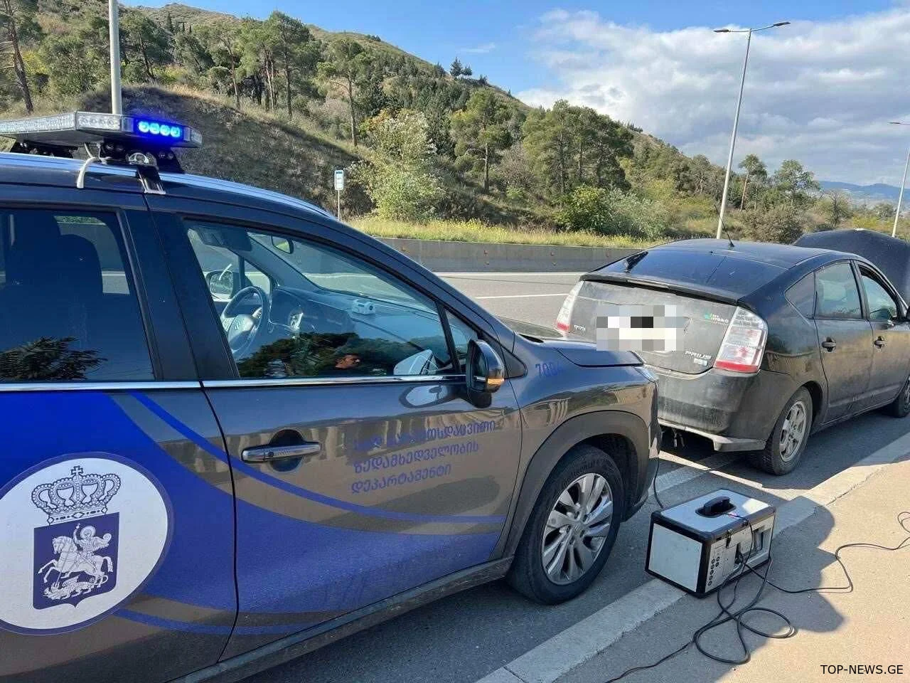 ქუთაისში გამონაბოლქვზე 55 მძღოლი დააჯარიმეს