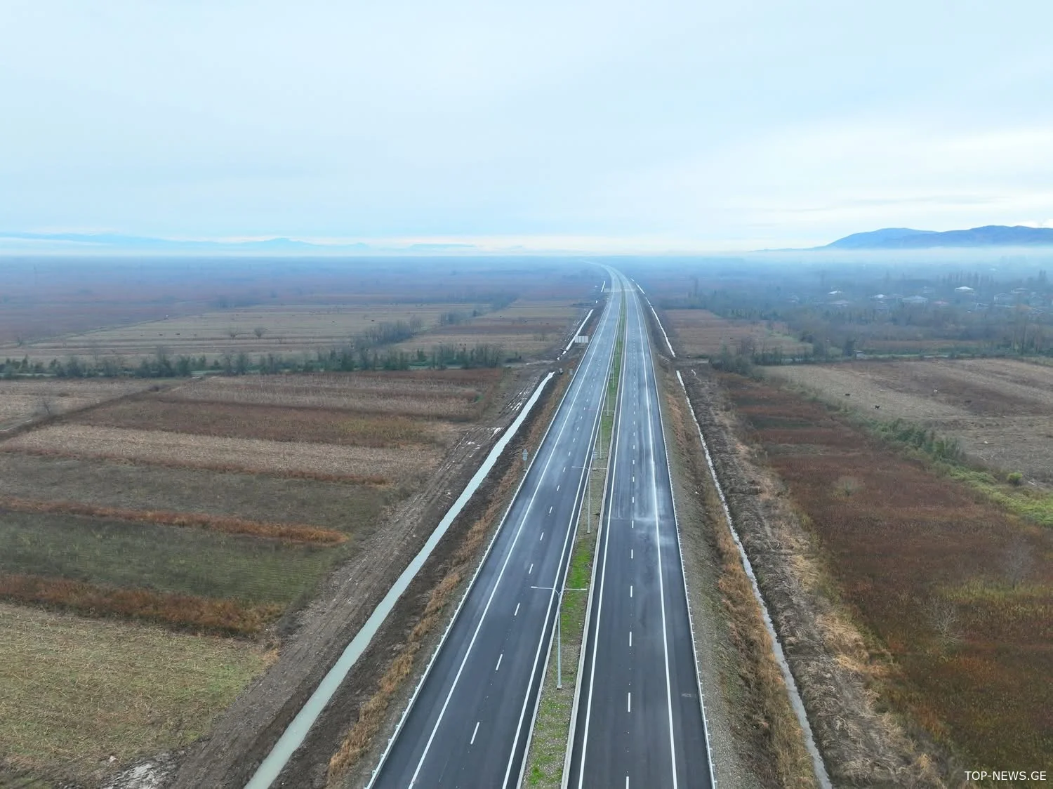 სამტრედია-გრიგოლეთის ჩქაროსნულ მაგისტრალზე 8-კილომეტრიანი მონაკვეთის რეაბილიტაცია დასრულდა