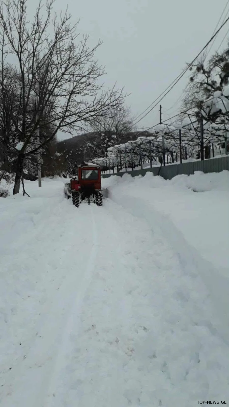 წყალტუბოს მაღალმთიან სოფლებში თოვლმა 2 მეტრს მიაღწია