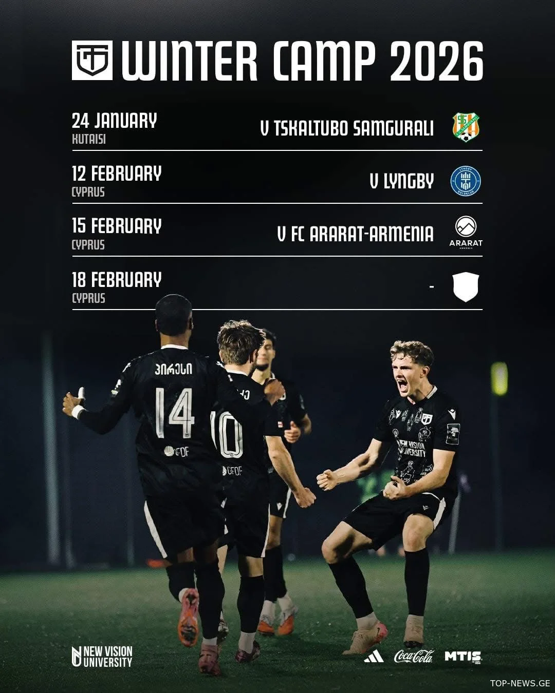 “ტორპედო” ზამთრის მოსამზადებელ პერიოდს 16 იანვრიდან დაიწყებს