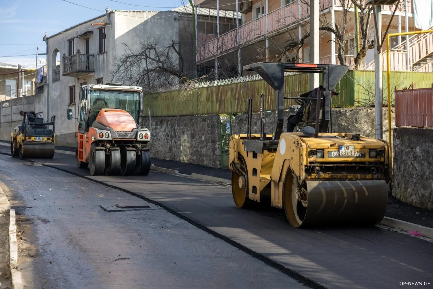 ქუთაისში, დავით კლდიაშვილის  ქუჩაზე  საგზაო ინფრაქტრუქტურის მოწესრიგება სრულდება
