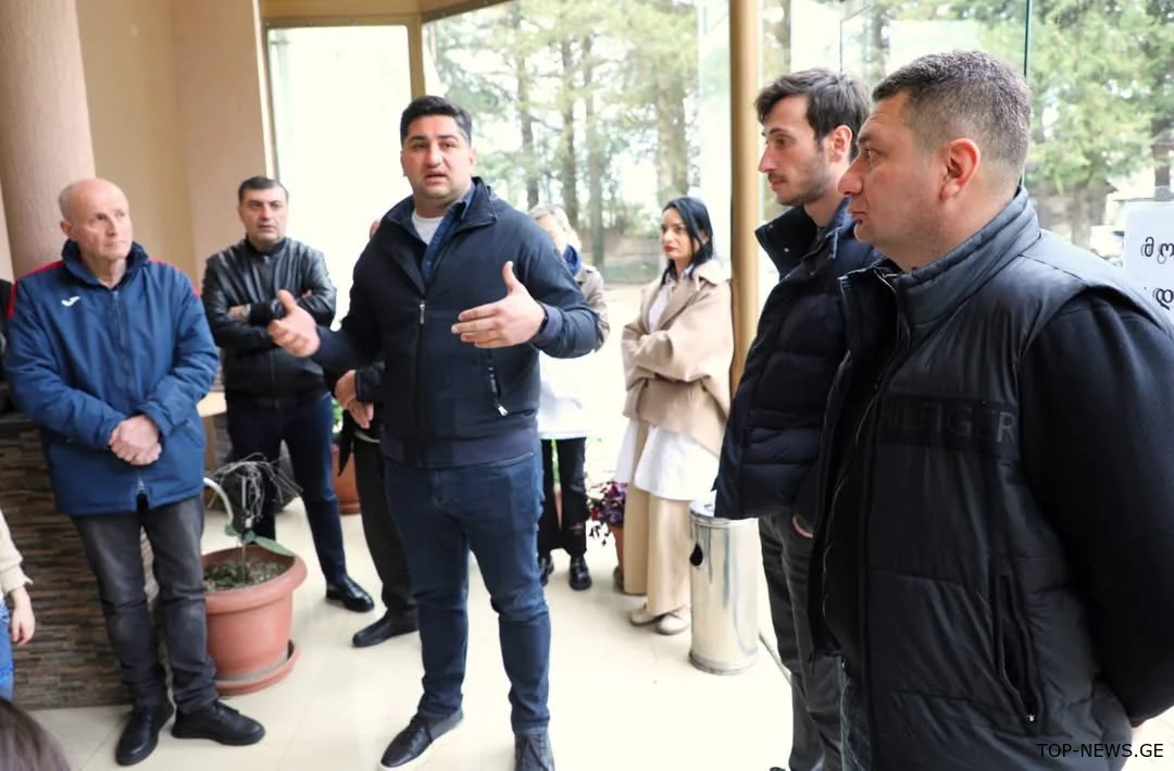 სტიქიით დაზარალებულ ოჯახებს ტყიბულის მერი შეხვდა