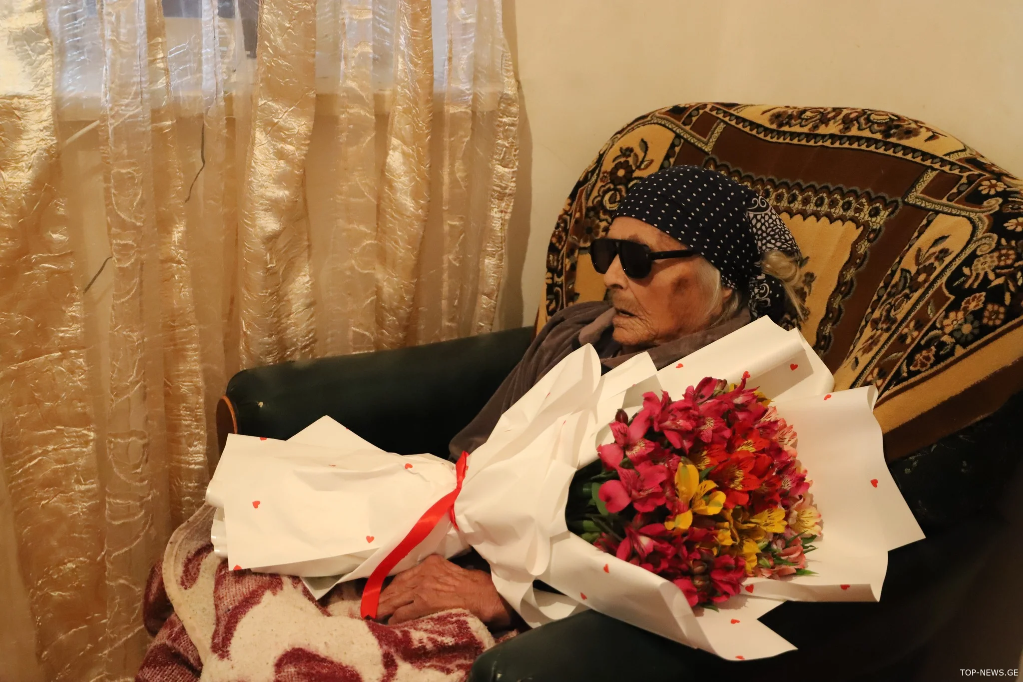 თერჯოლის სოფელ ახალთერჯოლაში მცხოვრები ეკატერინე არაბიძე 103 წლის გახდა