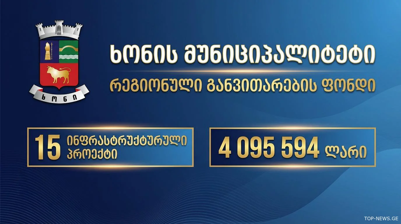 პროექტები, რომელიც ხონში მიმდინარე წელს განხორციელდება