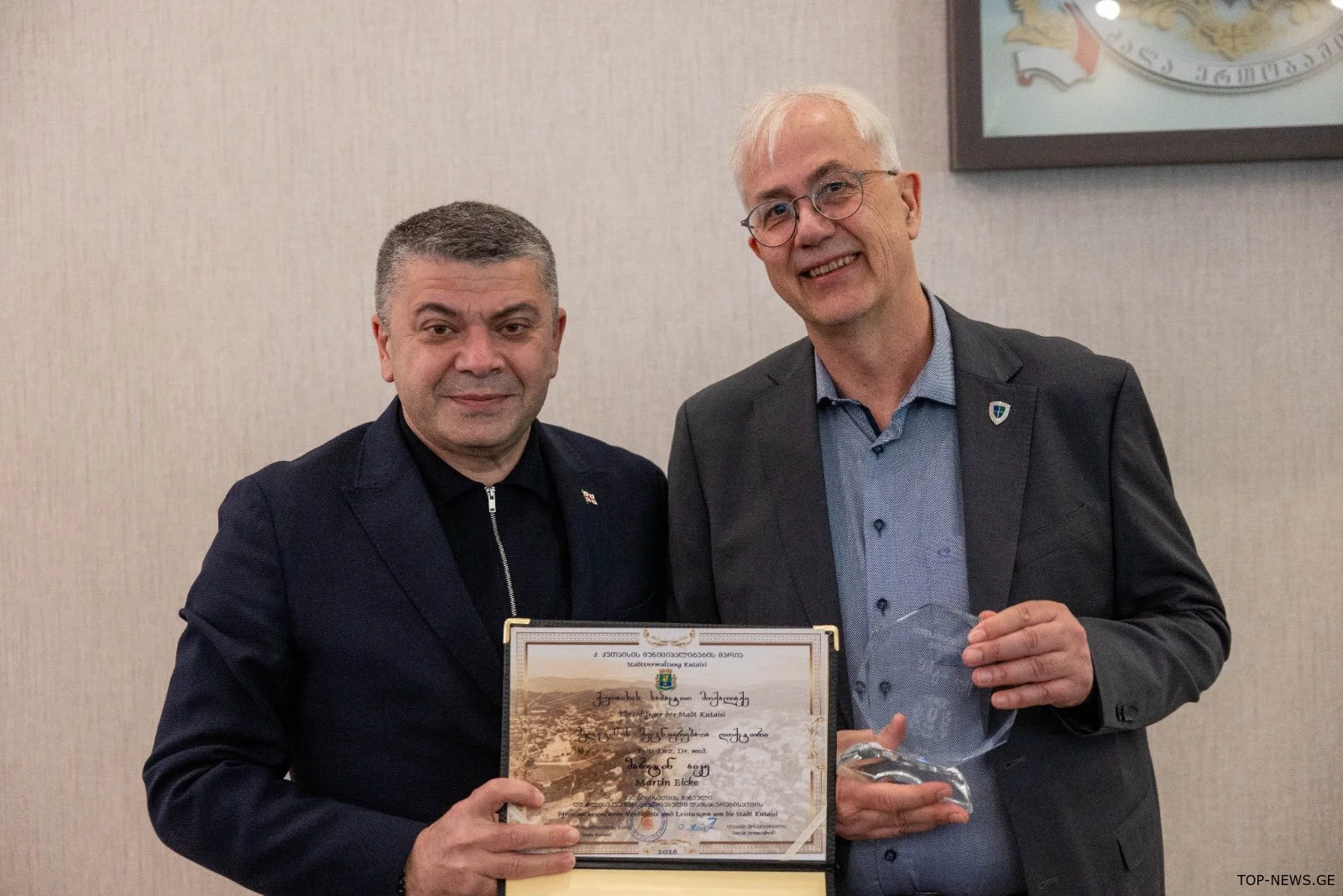 გერმანელი ექიმი ქუთაისის საპატიო მოქალაქე გახდა