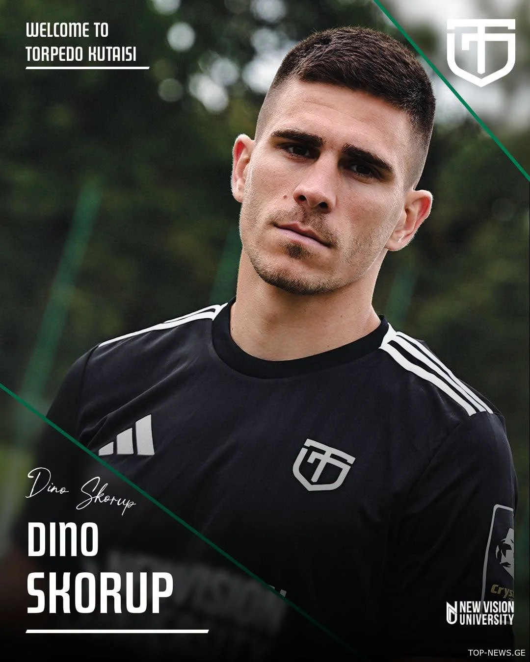 26 წლის ხორვატი საყრდენი ნახევარმცველი დინო სკორუპი "ტორპედოს" ფეხბურთელია