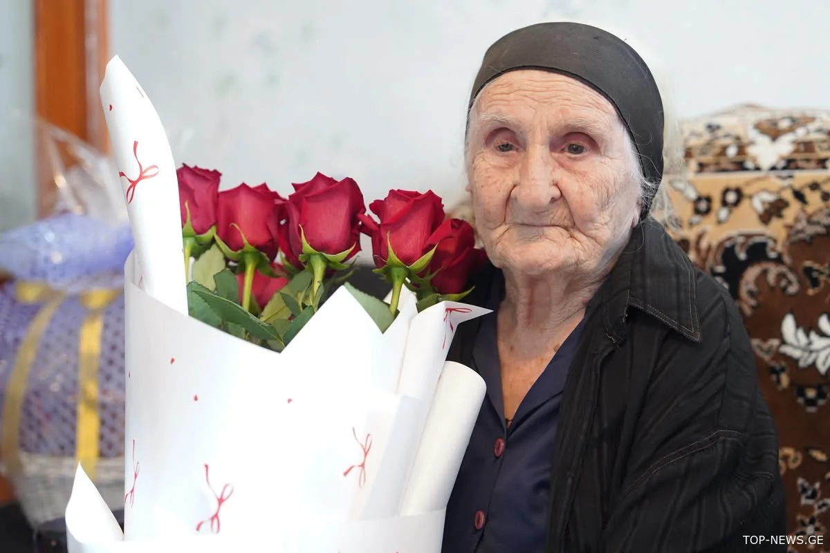 102 წლის ჟუჟუნა ბრეგვაძე ჭიათურიდან