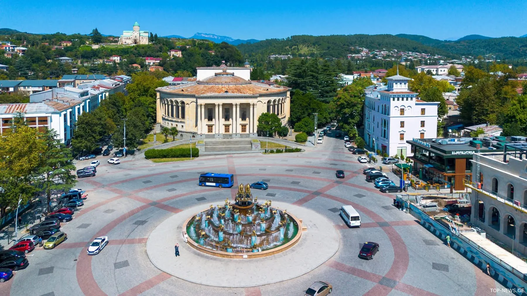 ქუთაისის ცენტრალურ მოედანზე ტრანსპორტის მოძრაობა და პარკირება დროებით შეიზღუდება